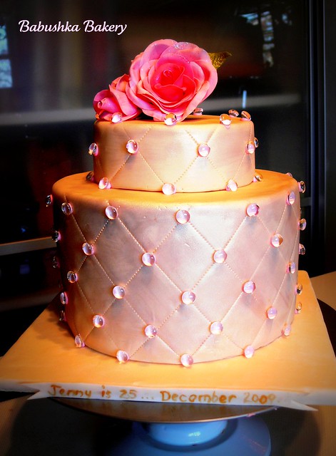 Roses and Diamonds Cake