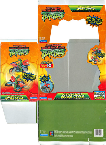 "Battle Nexus"  Teenage Mutant Ninja Turtles :: PLANET RACERS SPACE CYCLE .. box i (( 2005 )) by tOkKa