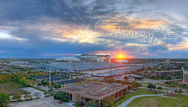 The Astrodome and Reliant Stadium