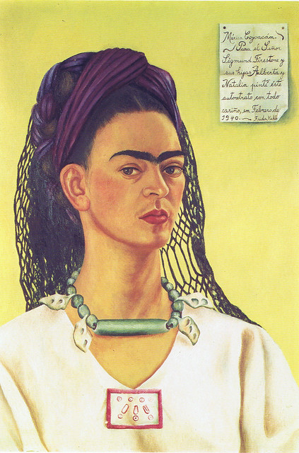 Frida Kahlo:  Self-Portrait - dedicated to Sigmund Firestone, 1940