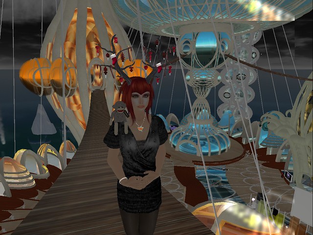 Metaverse Island: Advanced Sky: Analou. outdoor city weird lights - Chimera Cosmos