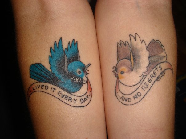 My Tui and Fantail Tattoos