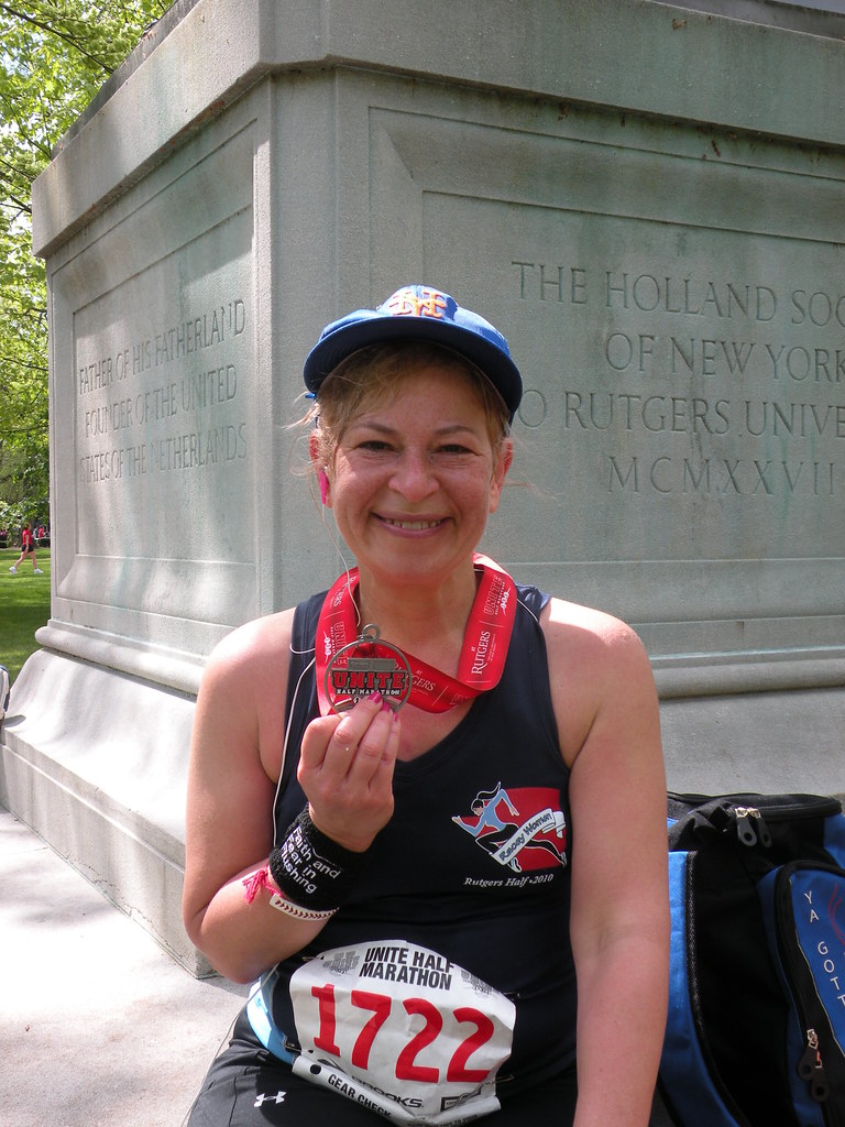 With Rutgers Half Marathon Finishers Medal, Faith and Fear… | Flickr