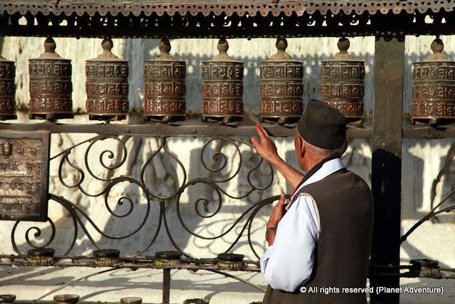 Prayer Wheels - Monkey Temple - Kathmandu - Nepal