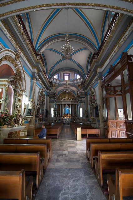 Inside the Sandalwood Church in Guadalajara