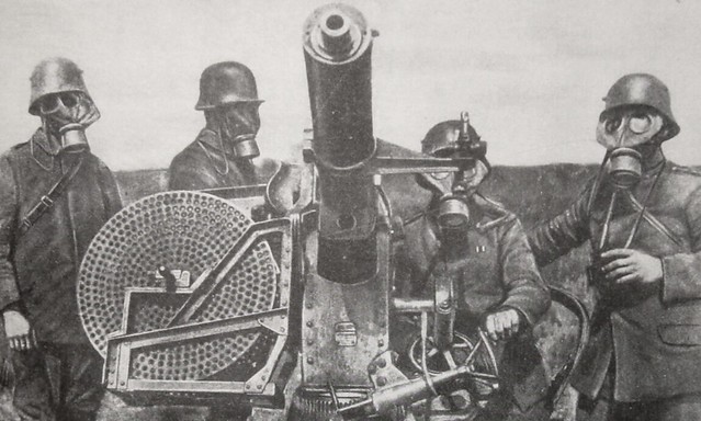 A Rapid-fire Anti-Aircraft Machine Gun - 1916