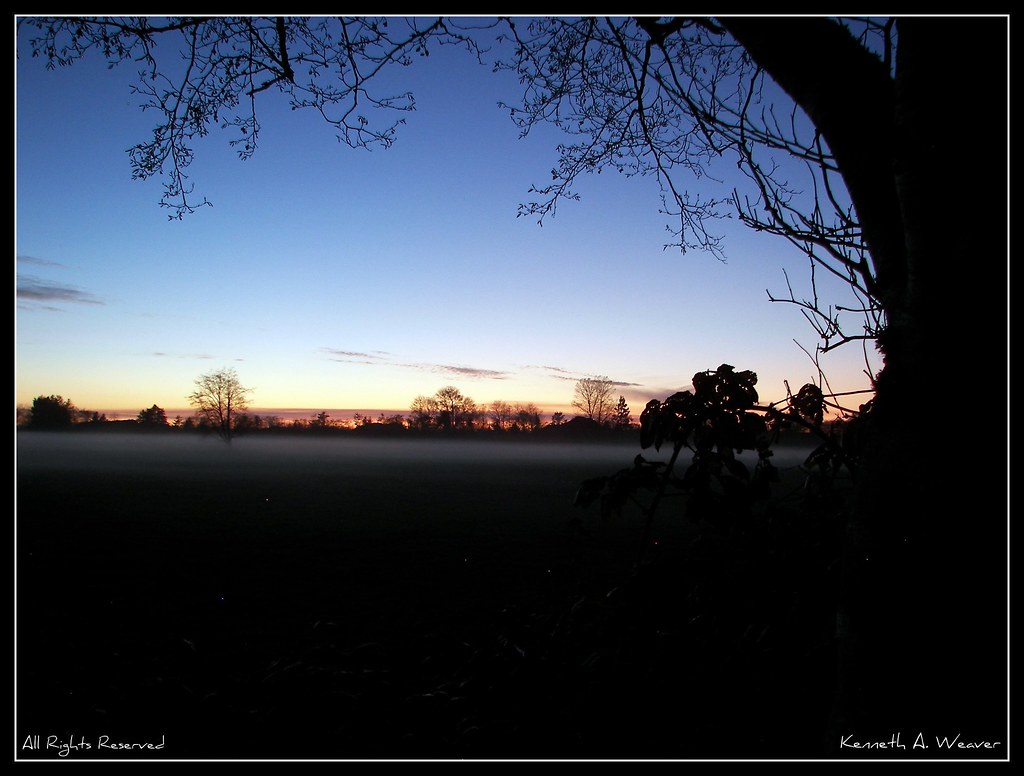 EcoDairy Sunset Evening Fog - a photo on Flickriver