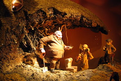 NYC: Bergdorf Goodman's 2009 Holiday window display - Fantastic Mr. Fox The Movie - Boggis, Bunce & Bean: Dig for Foxes