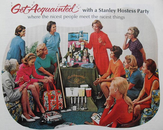 1969 vintage advertisement housewives women Stanley Home Products Party