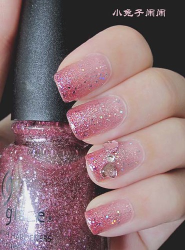 nail art pink gradient | opi: teenage dream china glaze: Pom… | Flickr
