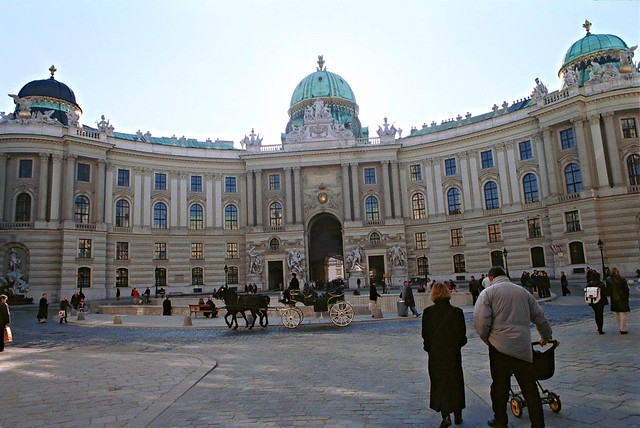 Vienna Austria Hofburg Palace Michaelerplatz Feb 2000 001