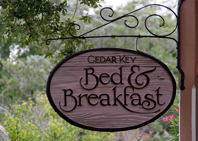 Cedar Key Bed & Breakfast Sign 2009