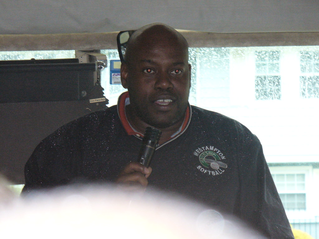 Westampton Mayor Sidney Camp addressing riders | HCDN | Flickr