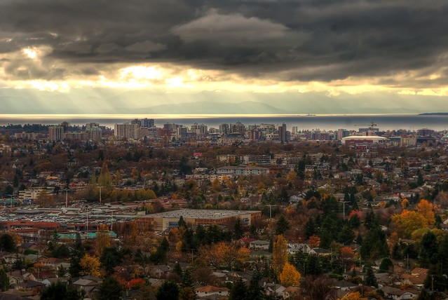 Victoria B.C Skyline from Mount Tolmie (HDR series)