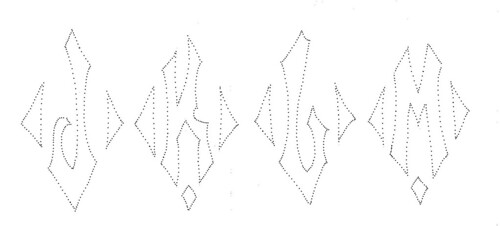 perforated j k l m alaphet 2 | by love to sew
