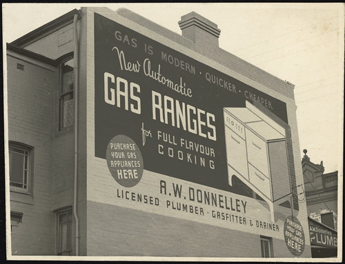 Billboard advertising gas ovens, 1930 - 1939 | by Powerhouse Museum Collection