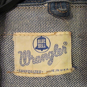 Vintage 1940s/50s Wrangler Blue Bell Denim Jacket label | Flickr