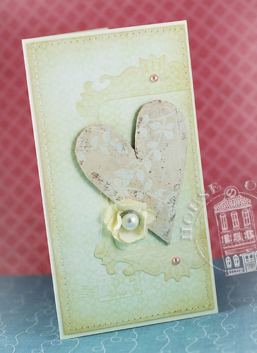 shabby chic Valentine card - giveaway