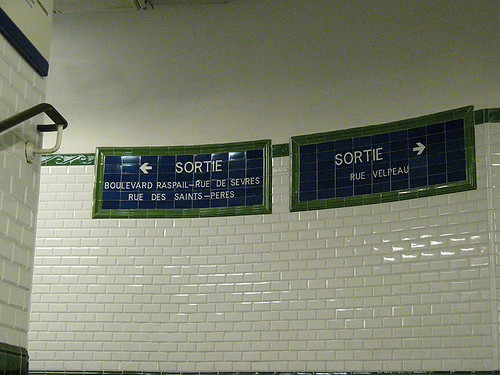 Sevres-Babylone Station, Paris Metro