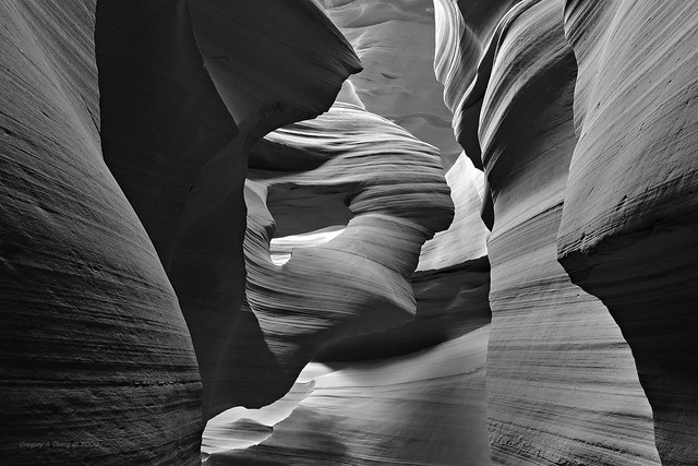 Lower Antelope Canyon Black and White