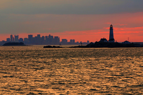 sunset usa lighthouse boston skyline bostonskyline bostonharbor bostonlight littlebrewsterisland bostonlighthouse bostonharborlighthouse massachusettslighthouses massachusettslighthouse wbnawnema lighthousesinmassachusetts lighthouseinmassachusetts