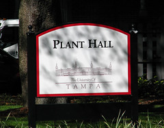 Plant Hall Sign