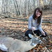 My gf with my deer