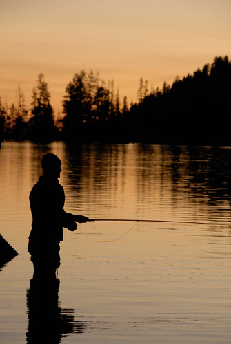camping sunset sky people sun lake sports nature water landscape fishing outdoor hiking unitedstatesofamerica places idaho flyfishing mccall boulderlake