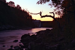 Sunset at the dam