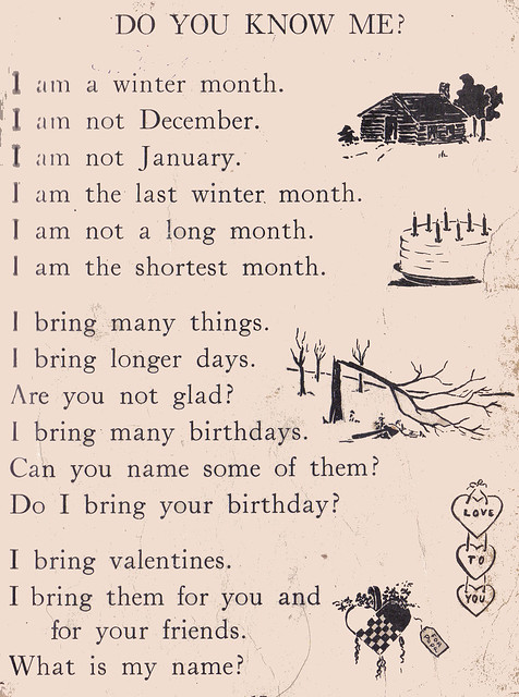 What month am I? ill by C.P. Reynolds