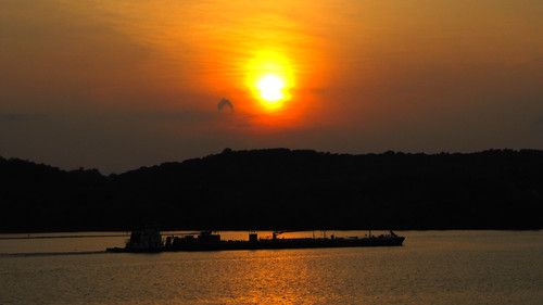 Tug & Barge On the Hudson by THE.ARCH, Hudson River during Sunset...
at Rhinecliff NYny hudsonriver rhinecliff thearch1