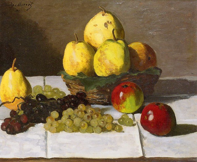 W 103 - Claude Monet: Still Life with Pears and Grapes (1867)