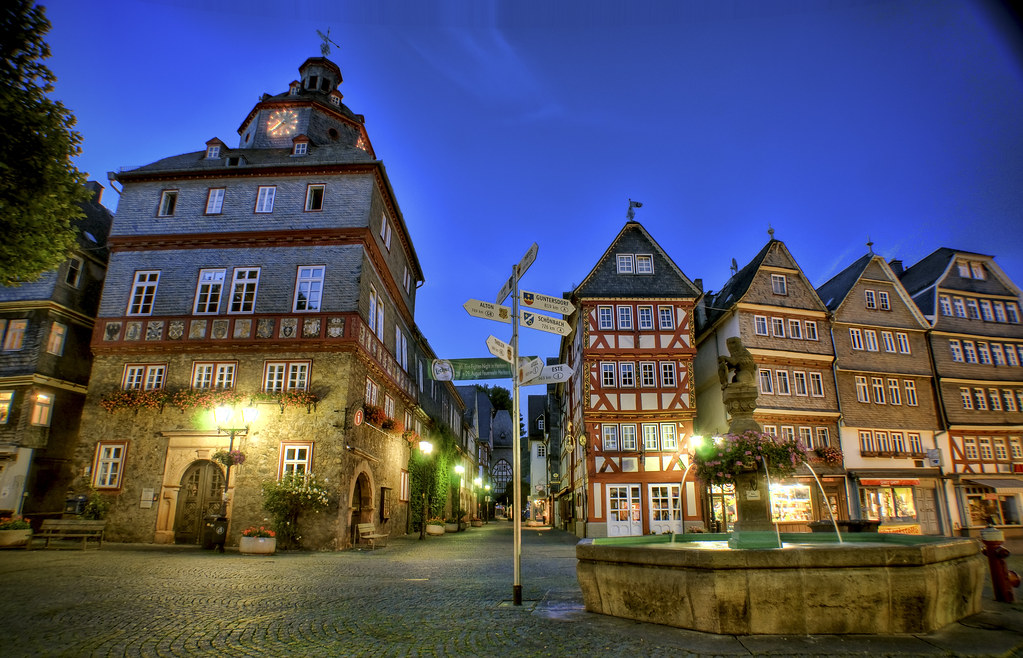 Herborn Market Place in Germany by Werner's World