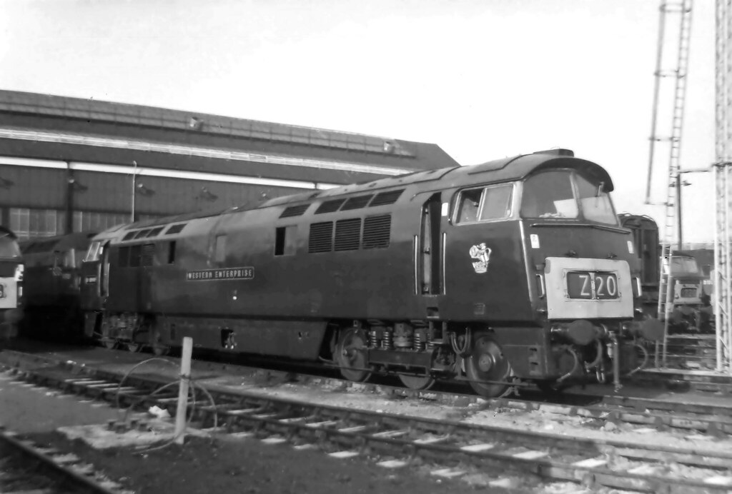 D1000 WESTERN ENTERPRISE at old oak common depot 81A early 1960s