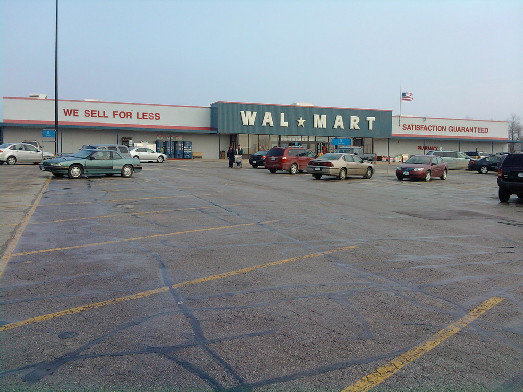Wal-Mart - Tipton, Iowa - Storefront on March 9, 2010