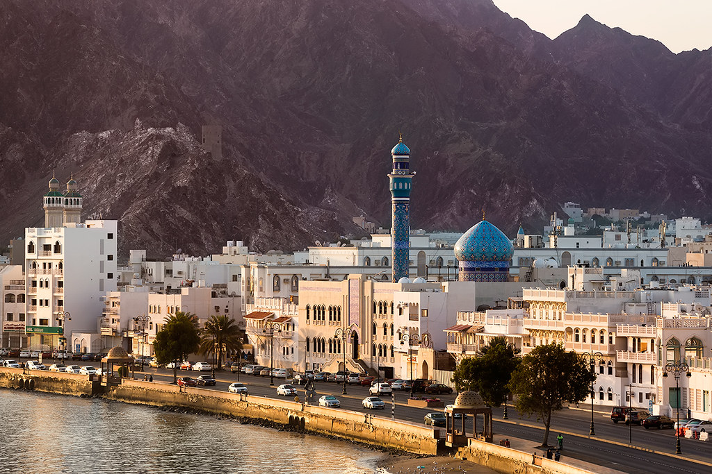 Muttrah corniche in Muscat, Oman.