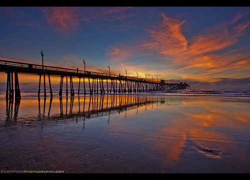 imperialbeach pier samantoniophotography sandiego california sunset ocean vacation beach nature travel clouds colorful sky blue color beautiful waves outdoors pacific landscape architecture water scenery scenic tourism silhouette waterfront urban shore southerncalifornia sunsetbeach silkyocean dusksky longexposure imperial reflection