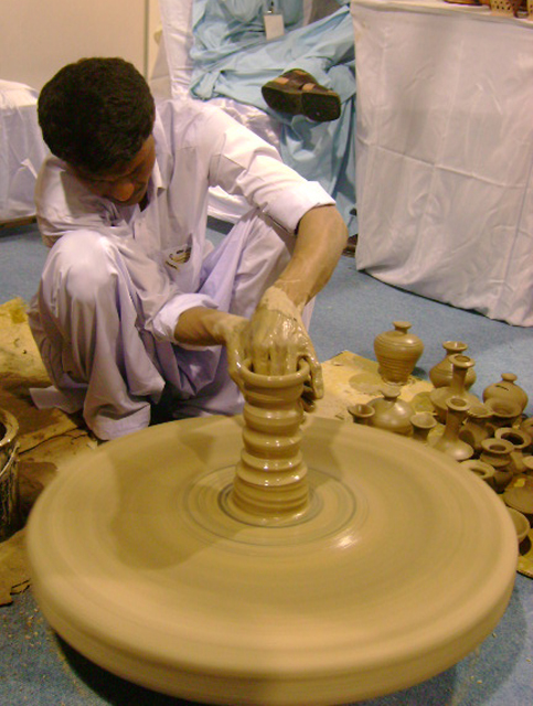 A Pottery Maker From Sindh, Pakistan.