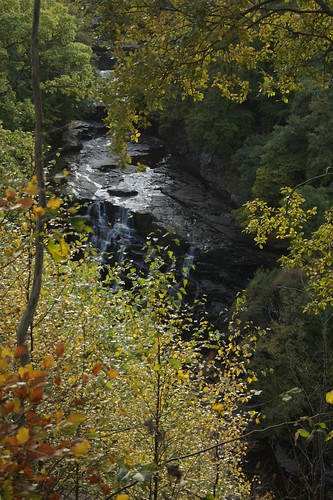 autumn slr canon scotland riverclyde waterfall view waterfalls viewpoint 30d corralinn canon30d tomparnell itmpa fallsofcorralinn archhist