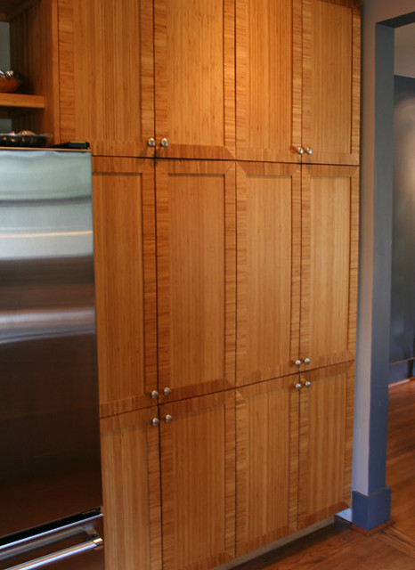 Mitered Bamboo Cabinet Doors With Corner Inlays By Conkli Flickr