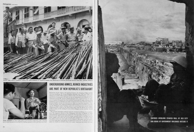 Life Magazine, July 22, 1946, Philippine Republic is Born, Page 24 - 25
