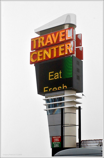 The New Clines Corners Travel Center Sign