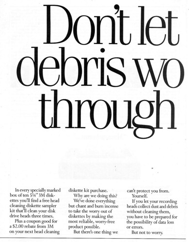 1986 3m disks dont let dust Bus Wk 4-7-86 p1 | by menadeau99