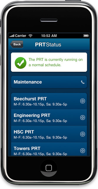 Prt Developer Mobi v2: PRT Status Home | The main screen for the PRT Statu… | Flickr