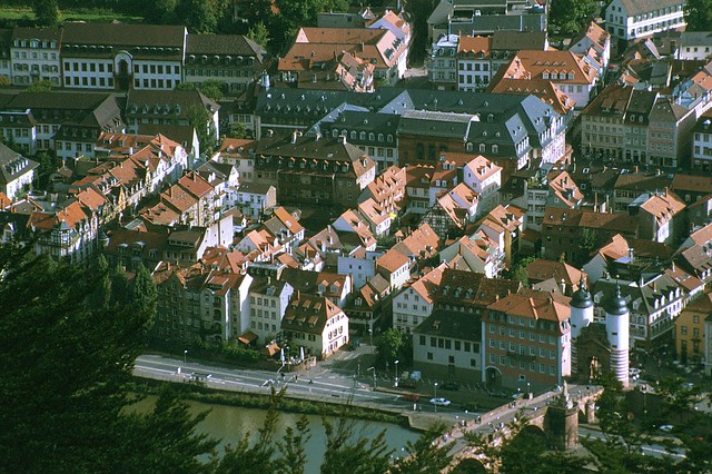 Heidelberg-Altstadt-vom-Heiligenberg-1994-b