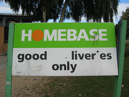 Homebase sign.