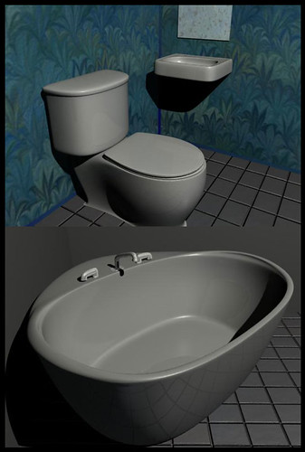 Bathroom Scene In-Progress | by Gadget Boy