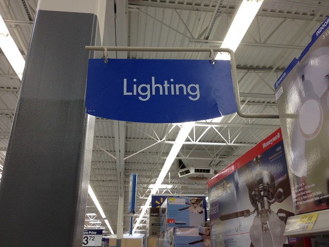 Spotted!: Futura-era Lighting Sign (Walmart - Manassas (East), VA)