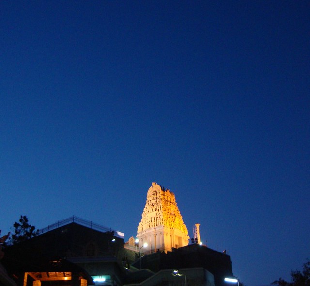 Gopuram in night