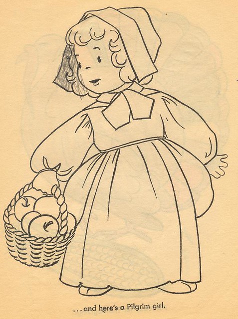Thanksgiving coloring book pages-60's (1)